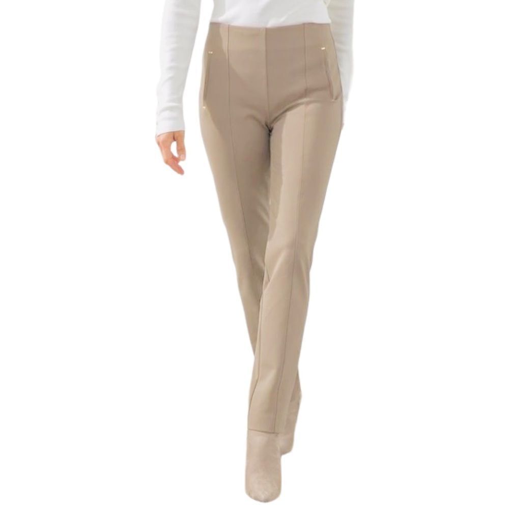 Chicos So Slimming Juliette Light Tan Slim Fit Ankle Pants Size 00 ( fits US 6)